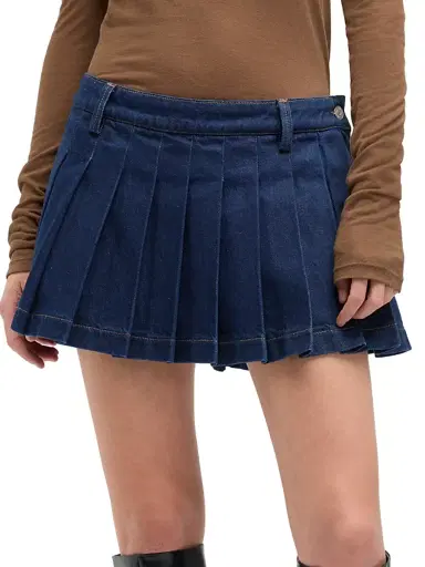 7 For All Mankind Women's Denim Pleated Miniskirt - Franklin - Size 31 | Thumbnail 3 7 For All Mankind Women's Denim Pleated Miniskirt - Franklin - Size 31 | Thumbnail 3