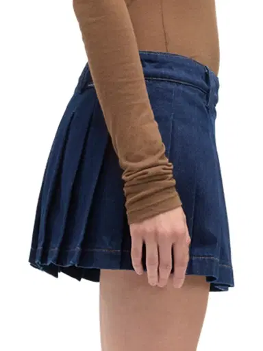 7 For All Mankind Women's Denim Pleated Miniskirt - Franklin - Size 31 | Thumbnail 4 7 For All Mankind Women's Denim Pleated Miniskirt - Franklin - Size 31 | Thumbnail 4