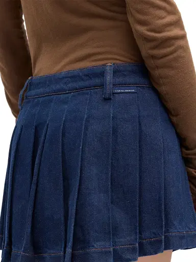 7 For All Mankind Women's Denim Pleated Miniskirt - Franklin - Size 31 | Thumbnail 6 7 For All Mankind Women's Denim Pleated Miniskirt - Franklin - Size 31 | Thumbnail 6