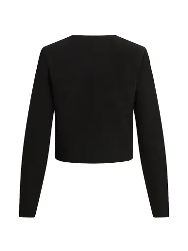Favorite Daughter Women's The Laura Square-Neck Crop Jacket - Black - Size XS | Thumbnail 3 Favorite Daughter Women's The Laura Square-Neck Crop Jacket - Black - Size XS | Thumbnail 3