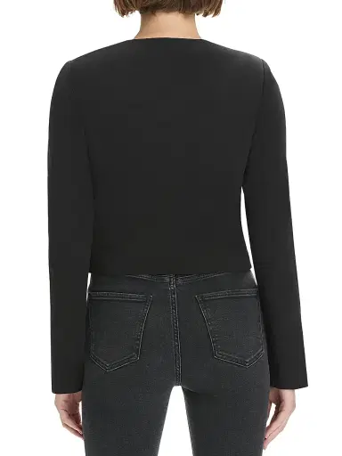 Favorite Daughter Women's The Laura Square-Neck Crop Jacket - Black - Size XS | Thumbnail 6 Favorite Daughter Women's The Laura Square-Neck Crop Jacket - Black - Size XS | Thumbnail 6
