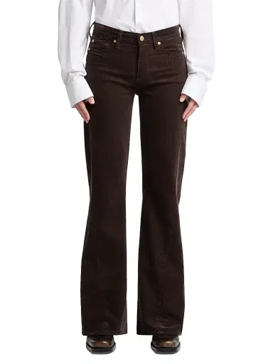 7 For All Mankind Women's Twisted Dojo Tailorless Flared Corduroy Pants - Corduroy Coffee - Size 27 | Thumbnail 3 7 For All Mankind Women's Twisted Dojo Tailorless Flared Corduroy Pants - Corduroy Coffee - Size 27 | Thumbnail 3