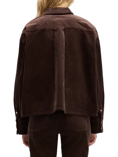 7 For All Mankind Women's Nina Cropped Corduroy Shacket - Corduroy Coffee - Size XL | Thumbnail 6 7 For All Mankind Women's Nina Cropped Corduroy Shacket - Corduroy Coffee - Size XL | Thumbnail 6