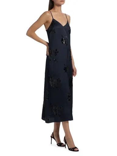 Ramy Brook Women's Shannon Sequin Midi-Dress - Navy | Thumbnail 4 Ramy Brook Women's Shannon Sequin Midi-Dress - Navy | Thumbnail 4