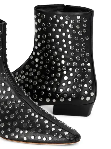 Staud Women's Wally 25MM Rivets Leather Ankle Boots - Rivets | Thumbnail 4 Staud Women's Wally 25MM Rivets Leather Ankle Boots - Rivets | Thumbnail 4
