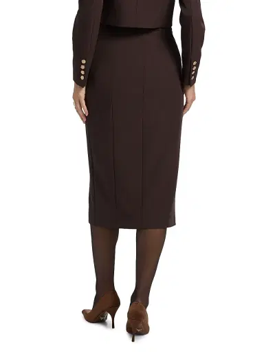 Generation Love Women's Randall Crepe Midi-Skirt - Brown | Thumbnail 5 Generation Love Women's Randall Crepe Midi-Skirt - Brown | Thumbnail 5