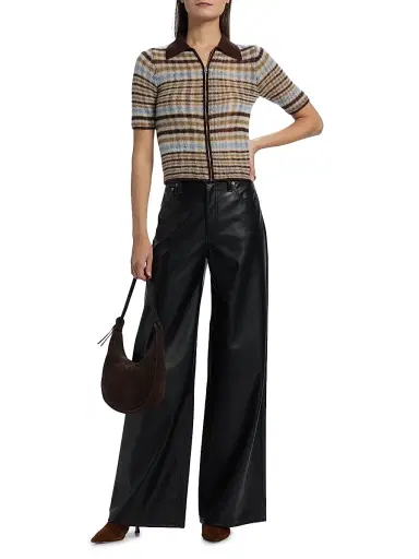 rag & bone Women's Leva Zip Polo Sweater - Multi | Thumbnail 2 rag & bone Women's Leva Zip Polo Sweater - Multi | Thumbnail 2