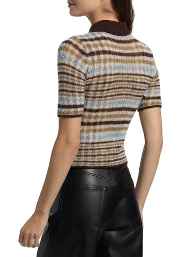rag & bone Women's Leva Zip Polo Sweater - Multi | Thumbnail 5 rag & bone Women's Leva Zip Polo Sweater - Multi | Thumbnail 5