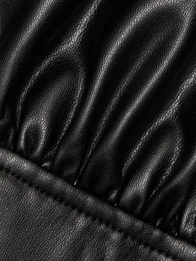 Ronny Kobo Women's Cindie Faux-Leather Knee-Length Dress - Black | Thumbnail 7 Ronny Kobo Women's Cindie Faux-Leather Knee-Length Dress - Black | Thumbnail 7