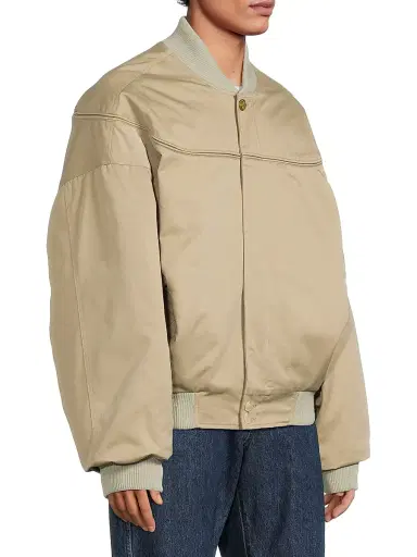 Willy Chavarria Men's Gas Station Oversized Bomber Jacket | Thumbnail 4 Willy Chavarria Men's Gas Station Oversized Bomber Jacket | Thumbnail 4