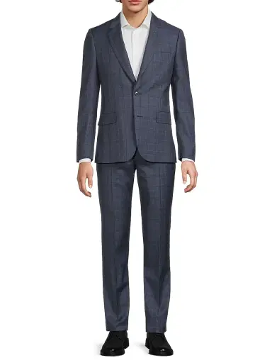 Paul Smith Men's Soho Check Wool Suit - Navy | Thumbnail 3 Paul Smith Men's Soho Check Wool Suit - Navy | Thumbnail 3