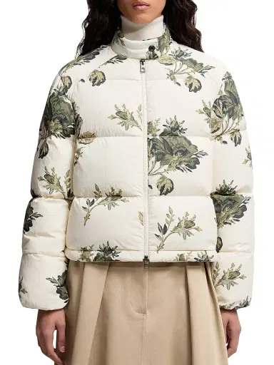 Moncler Women's Nasso Puffer Jacket - White Green | Thumbnail 2 Moncler Women's Nasso Puffer Jacket - White Green | Thumbnail 2