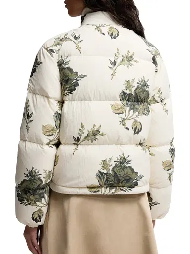 Moncler Women's Nasso Puffer Jacket - White Green | Thumbnail 3 Moncler Women's Nasso Puffer Jacket - White Green | Thumbnail 3