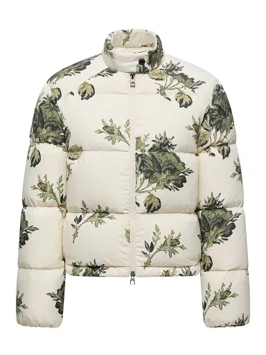 Moncler Women's Nasso Puffer Jacket - White Green | Thumbnail 1 Moncler Women's Nasso Puffer Jacket - White Green | Thumbnail 1