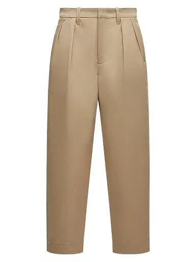 Moncler Men's Pants in Cotton Gabardine - Beige | Thumbnail 1 Moncler Men's Pants in Cotton Gabardine - Beige | Thumbnail 1