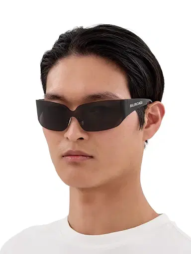 Balenciaga Men's Mono Mask 99MM Rectangular Sunglasses - Grey | Thumbnail 2 Balenciaga Men's Mono Mask 99MM Rectangular Sunglasses - Grey | Thumbnail 2