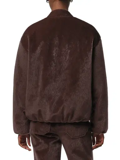Apparis Women's Maris Faux Fur Bomber Jacket - Umber | Thumbnail 5 Apparis Women's Maris Faux Fur Bomber Jacket - Umber | Thumbnail 5