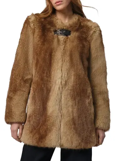 Apparis Women's Petra Faux-Mink Fur Coat | Thumbnail 2 Apparis Women's Petra Faux-Mink Fur Coat | Thumbnail 2