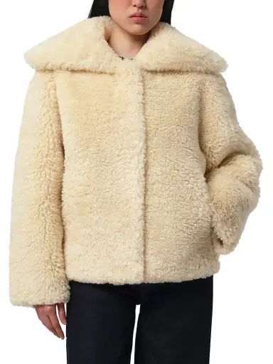 Apparis Women's Collins Bouclette Coat - Oat | Thumbnail 3 Apparis Women's Collins Bouclette Coat - Oat | Thumbnail 3