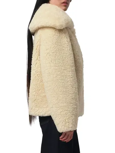 Apparis Women's Collins Bouclette Coat - Oat | Thumbnail 4 Apparis Women's Collins Bouclette Coat - Oat | Thumbnail 4