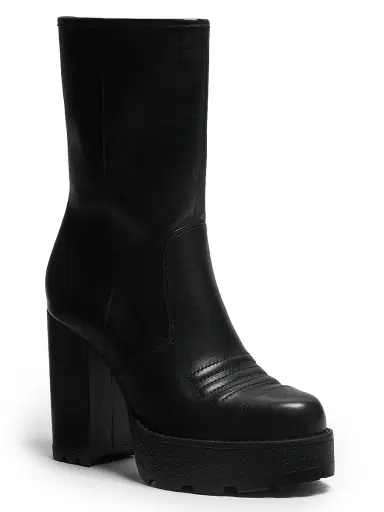 Cinq à Sept Women's Marley 1MM Leather Platform Boots - Black | Thumbnail 2 Cinq à Sept Women's Marley 1MM Leather Platform Boots - Black | Thumbnail 2