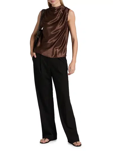 Rails Women's Kaleen Draped Sleeveless Top - Espresso | Thumbnail 2 Rails Women's Kaleen Draped Sleeveless Top - Espresso | Thumbnail 2