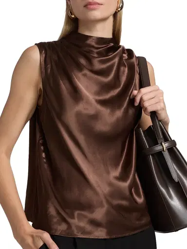 Rails Women's Kaleen Draped Sleeveless Top - Espresso | Thumbnail 6 Rails Women's Kaleen Draped Sleeveless Top - Espresso | Thumbnail 6