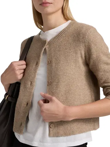 Rails Women's Matilda Fitted Cardigan - Heather Oat | Thumbnail 6 Rails Women's Matilda Fitted Cardigan - Heather Oat | Thumbnail 6