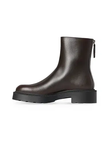 The Row Women's Nobilis 20MM Leather Ankle Boots - Lacquer Brown | Thumbnail 5 The Row Women's Nobilis 20MM Leather Ankle Boots - Lacquer Brown | Thumbnail 5