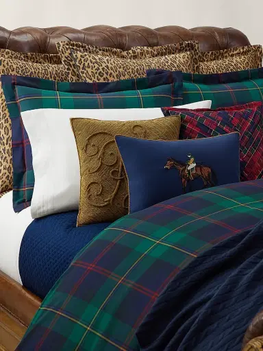 Ralph Lauren Gale Cotton-Wool Equestrian Throw Pillow - True Navy | Thumbnail 2 Ralph Lauren Gale Cotton-Wool Equestrian Throw Pillow - True Navy | Thumbnail 2