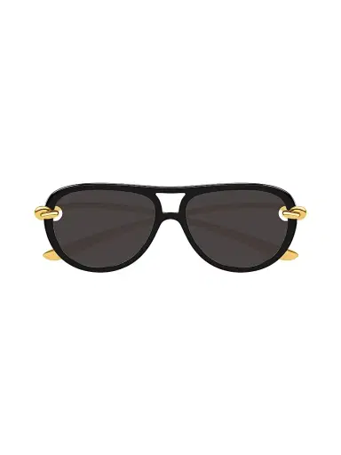Bottega Veneta Women's Knot 58MM Aviator Sunglasses - Black | Thumbnail 2 Bottega Veneta Women's Knot 58MM Aviator Sunglasses - Black | Thumbnail 2
