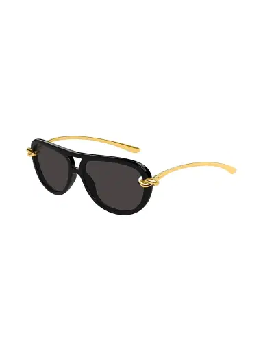 Bottega Veneta Women's Knot 58MM Aviator Sunglasses - Black | Thumbnail 1 Bottega Veneta Women's Knot 58MM Aviator Sunglasses - Black | Thumbnail 1