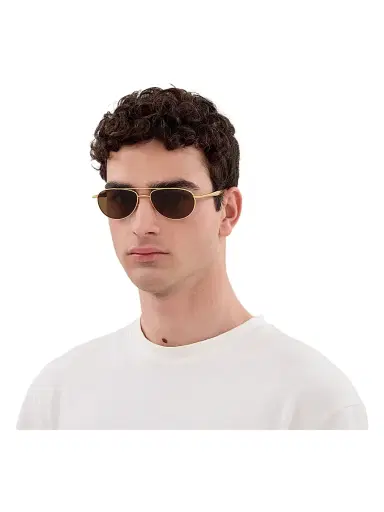 Bottega Veneta Women's Fin 56MM Aviator Sunglasses - Gold | Thumbnail 2 Bottega Veneta Women's Fin 56MM Aviator Sunglasses - Gold | Thumbnail 2
