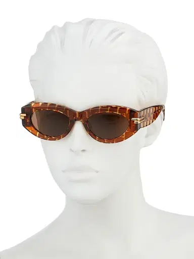Bottega Veneta Women's Curvy Bold Ribbon 51MM Cat-Eye Sunglasses | Thumbnail 4 Bottega Veneta Women's Curvy Bold Ribbon 51MM Cat-Eye Sunglasses | Thumbnail 4