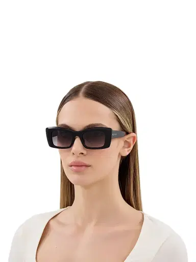 McQueen Women's 50MM Rectangular Sunglasses - Black | Thumbnail 2 McQueen Women's 50MM Rectangular Sunglasses - Black | Thumbnail 2