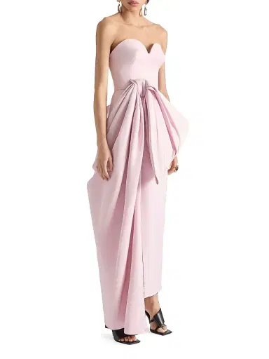 Givenchy Women's Strapless Evening Dress in Satin With Bow - Light Pink | Thumbnail 3 Givenchy Women's Strapless Evening Dress in Satin With Bow - Light Pink | Thumbnail 3