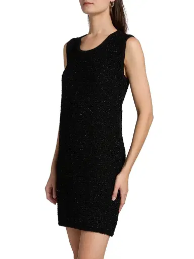 Chiara Boni La Petite Robe Women's Bilok Metallic Tweed A-Line Minidress | Thumbnail 4 Chiara Boni La Petite Robe Women's Bilok Metallic Tweed A-Line Minidress | Thumbnail 4