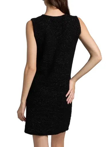Chiara Boni La Petite Robe Women's Bilok Metallic Tweed A-Line Minidress | Thumbnail 5 Chiara Boni La Petite Robe Women's Bilok Metallic Tweed A-Line Minidress | Thumbnail 5