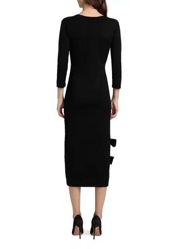 Chiara Boni La Petite Robe Women's Dillak Pepper V-Neck Knit Dress | Thumbnail 5 Chiara Boni La Petite Robe Women's Dillak Pepper V-Neck Knit Dress | Thumbnail 5