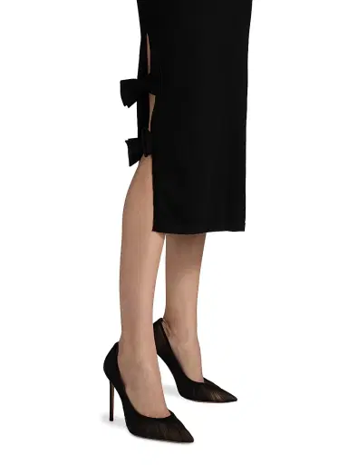 Chiara Boni La Petite Robe Women's Dillak Pepper V-Neck Knit Dress | Thumbnail 6 Chiara Boni La Petite Robe Women's Dillak Pepper V-Neck Knit Dress | Thumbnail 6
