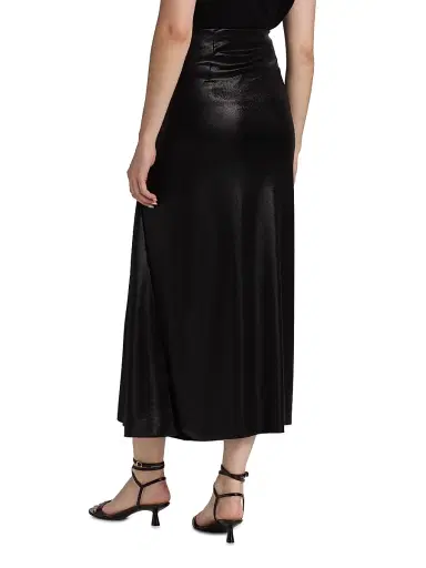 Chiara Boni La Petite Robe Women's Rahma Splendid Relaxed-Fit Ruched Midi-Skirt | Thumbnail 5 Chiara Boni La Petite Robe Women's Rahma Splendid Relaxed-Fit Ruched Midi-Skirt | Thumbnail 5