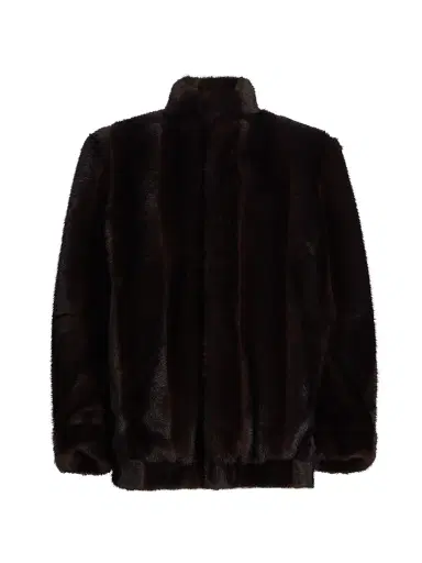 MM6 MAISON MARGIELA Women's Faux-Fur Jacket - Brown - Size 0 | Thumbnail 1 MM6 MAISON MARGIELA Women's Faux-Fur Jacket - Brown - Size 0 | Thumbnail 1