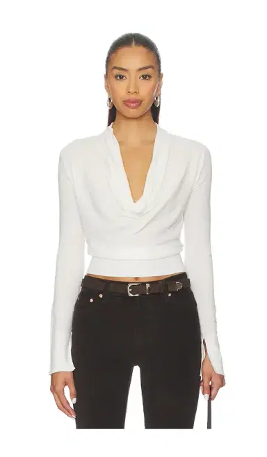 SIMKHAI Natia Cowl Neck Top | Thumbnail 1 SIMKHAI Natia Cowl Neck Top | Thumbnail 1