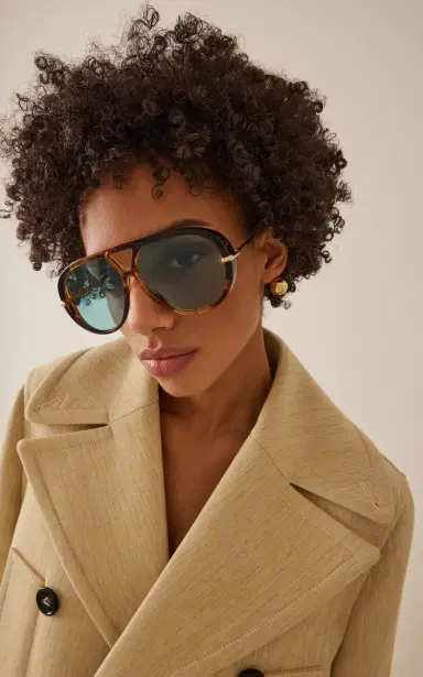Bottega Veneta Drop Aviator-Frame Acetate Sunglasses | Thumbnail 2 Bottega Veneta Drop Aviator-Frame Acetate Sunglasses | Thumbnail 2