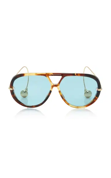 Bottega Veneta Drop Aviator-Frame Acetate Sunglasses | Thumbnail 1 Bottega Veneta Drop Aviator-Frame Acetate Sunglasses | Thumbnail 1