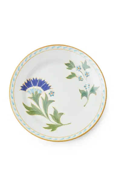 Este Ceramiche for Moda Domus Set-of-Four Printed Ceramic Dessert Plates - Blue | Thumbnail 5 Este Ceramiche for Moda Domus Set-of-Four Printed Ceramic Dessert Plates - Blue | Thumbnail 5