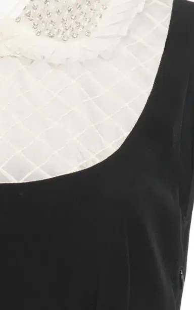 Miu Miu Embellished Organza-Detailed Cady Mini Dress | Thumbnail 4 Miu Miu Embellished Organza-Detailed Cady Mini Dress | Thumbnail 4