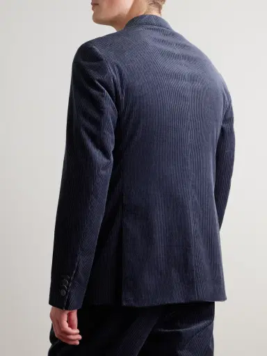 MR P. Slim-Fit Double-Breasted Cotton and Cashmere-Blend Corduroy Tuxedo Jacket - Men | Thumbnail 4 MR P. Slim-Fit Double-Breasted Cotton and Cashmere-Blend Corduroy Tuxedo Jacket - Men | Thumbnail 4