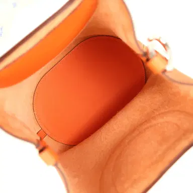 HERMÈS Hermes In-The-Loop 18 Orange Clemence and Swift Palladium Hardware | Thumbnail 8 HERMÈS Hermes In-The-Loop 18 Orange Clemence and Swift Palladium Hardware | Thumbnail 8