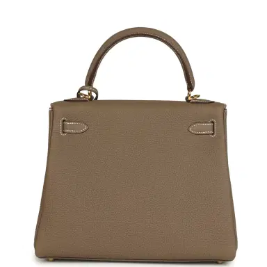 HERMÈS Hermes Kelly Retourne 25 Etoupe Togo Gold Hardware | Thumbnail 5 HERMÈS Hermes Kelly Retourne 25 Etoupe Togo Gold Hardware | Thumbnail 5